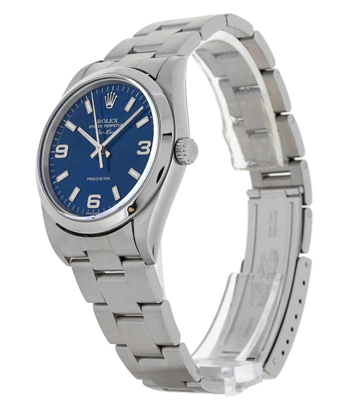Rolex air king 14000m blue dial hot sale